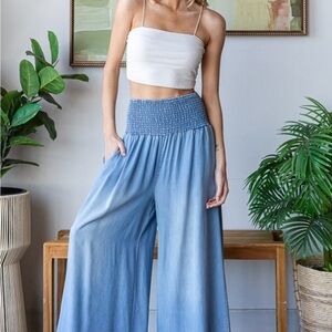 Oli & Hali Blue Wide Leg Jeans